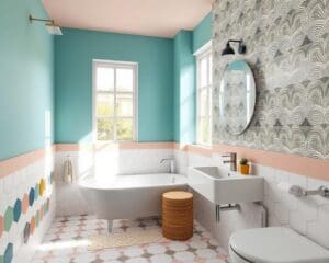 Badezimmerwände neu gestalten: Farbe, Fliesen und Tapeten