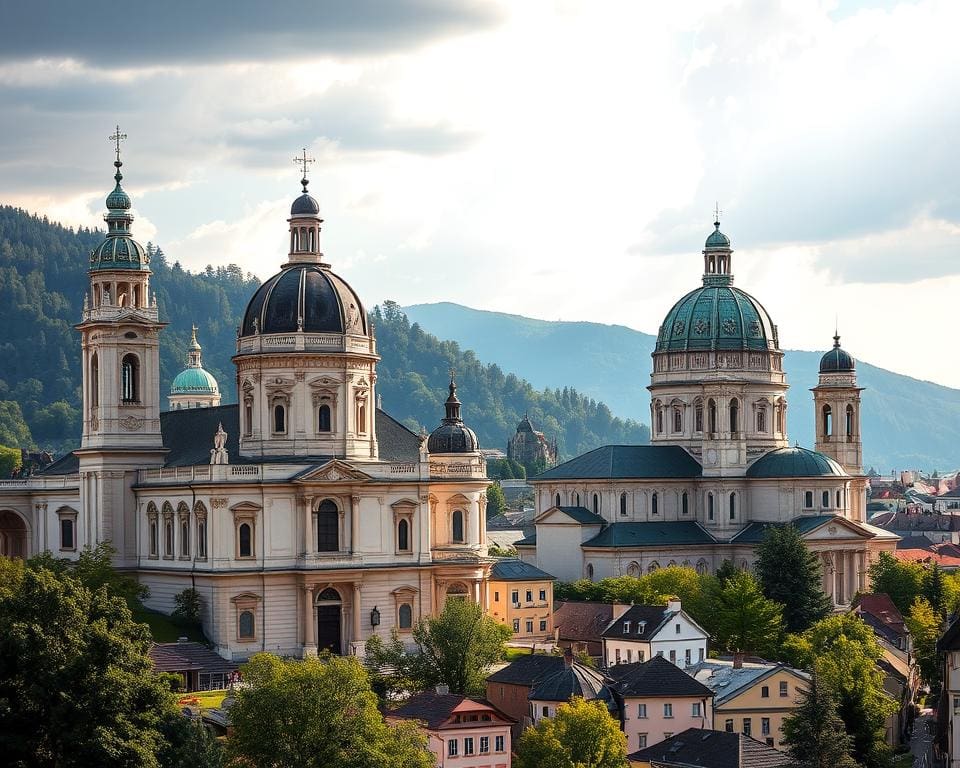 Barocke Kirchen in Salzburg, Österreich