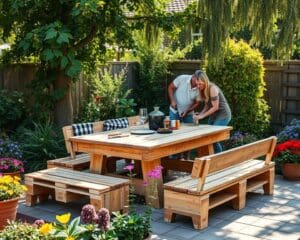 DIY-Gartenmöbel aus Paletten: Schritt für Schritt