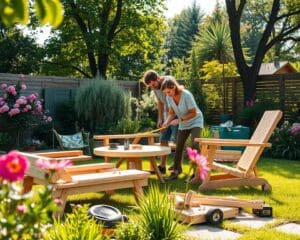 Gartenmöbel aus Holz selber bauen: Einfache DIY-Anleitungen