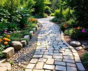 Gartenwege gestalten: Materialien und Muster im Überblick