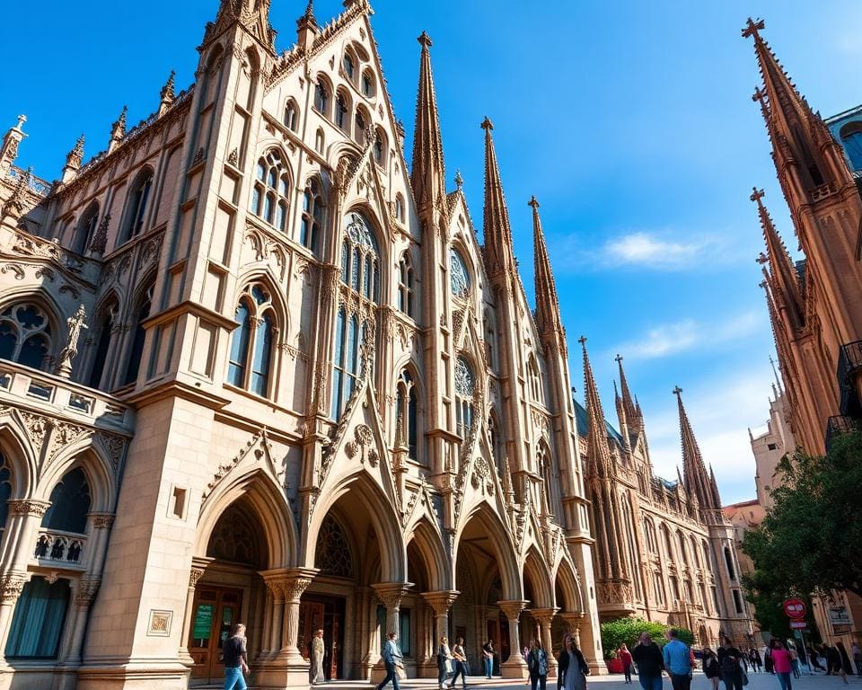 Gotische Architektur in Barcelona, Spanien