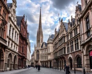 Gotische Architektur in Rouen, Frankreich