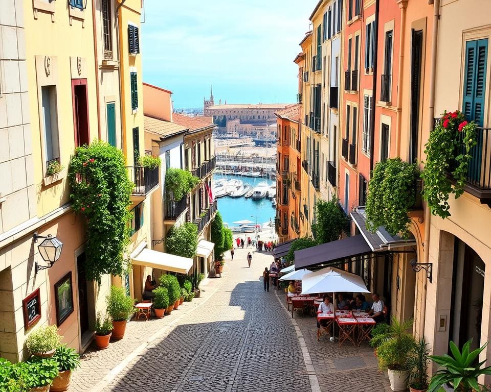 Historische Altstadt in Marseille, Frankreich