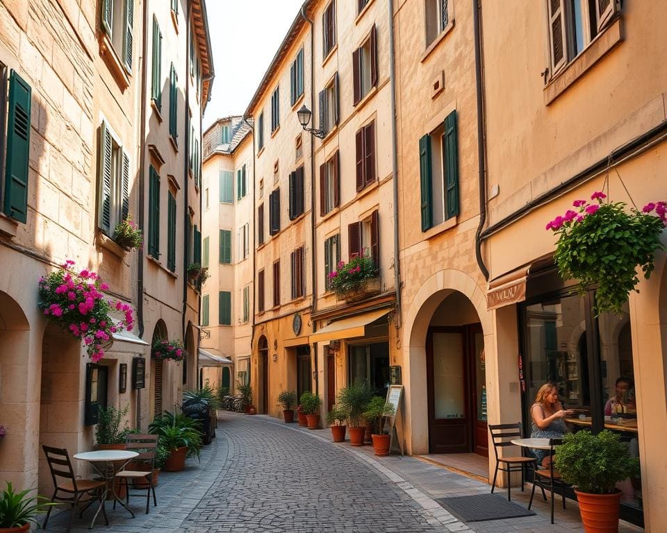 Historische Gassen in Avignon, Frankreich