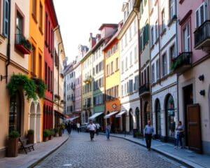 Historische Gassen in Ljubljana, Slowenien