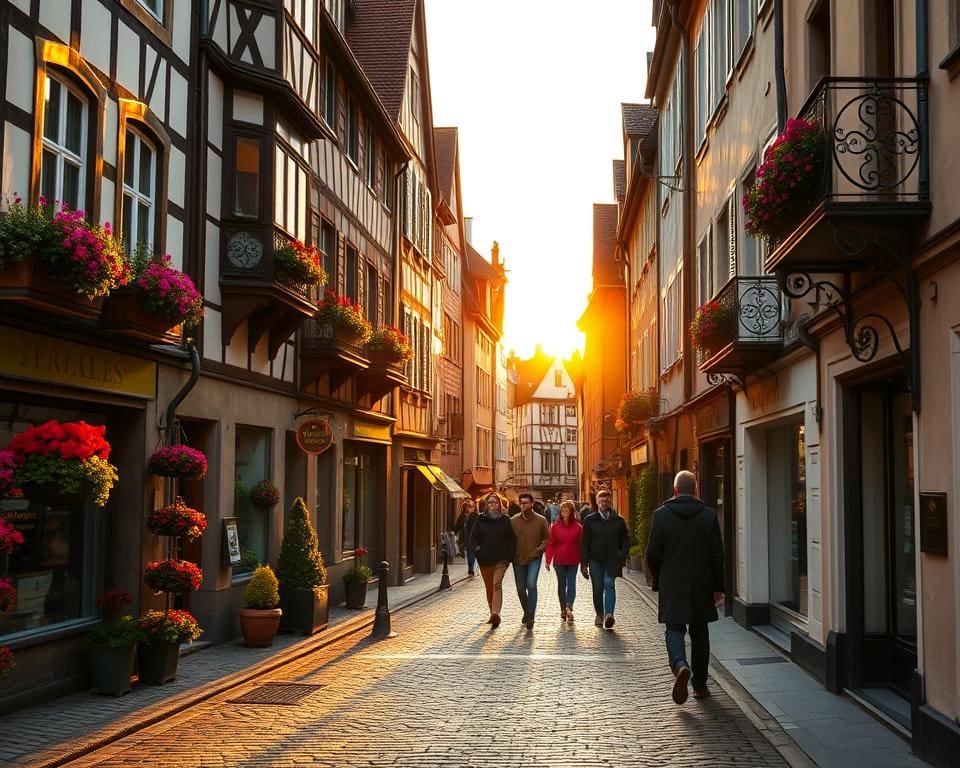 Historische Gassen in Straßburg, Frankreich