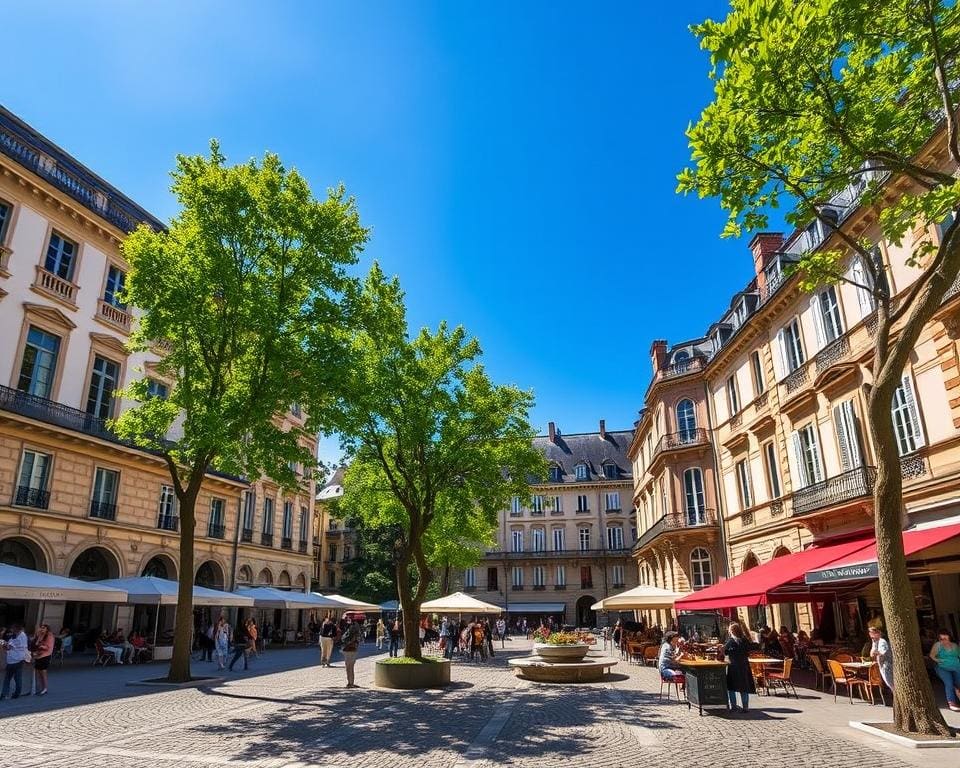 Historische Plätze in Bordeaux, Frankreich