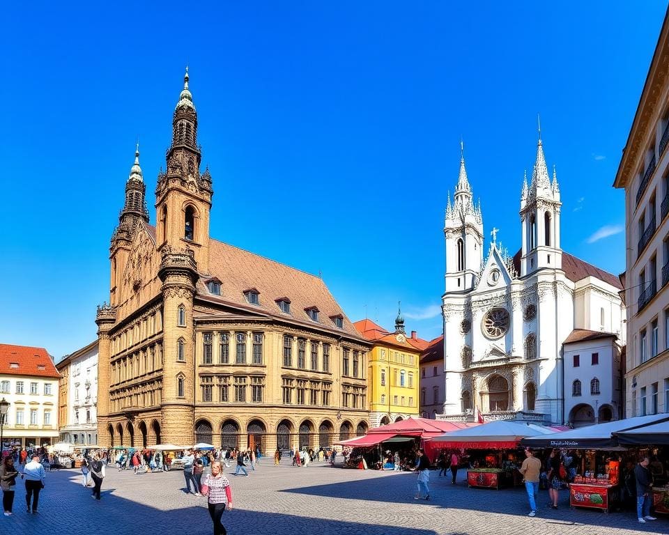 Historische Plätze in Krakau, Polen