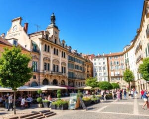 Historische Plätze in Lyon, Frankreich