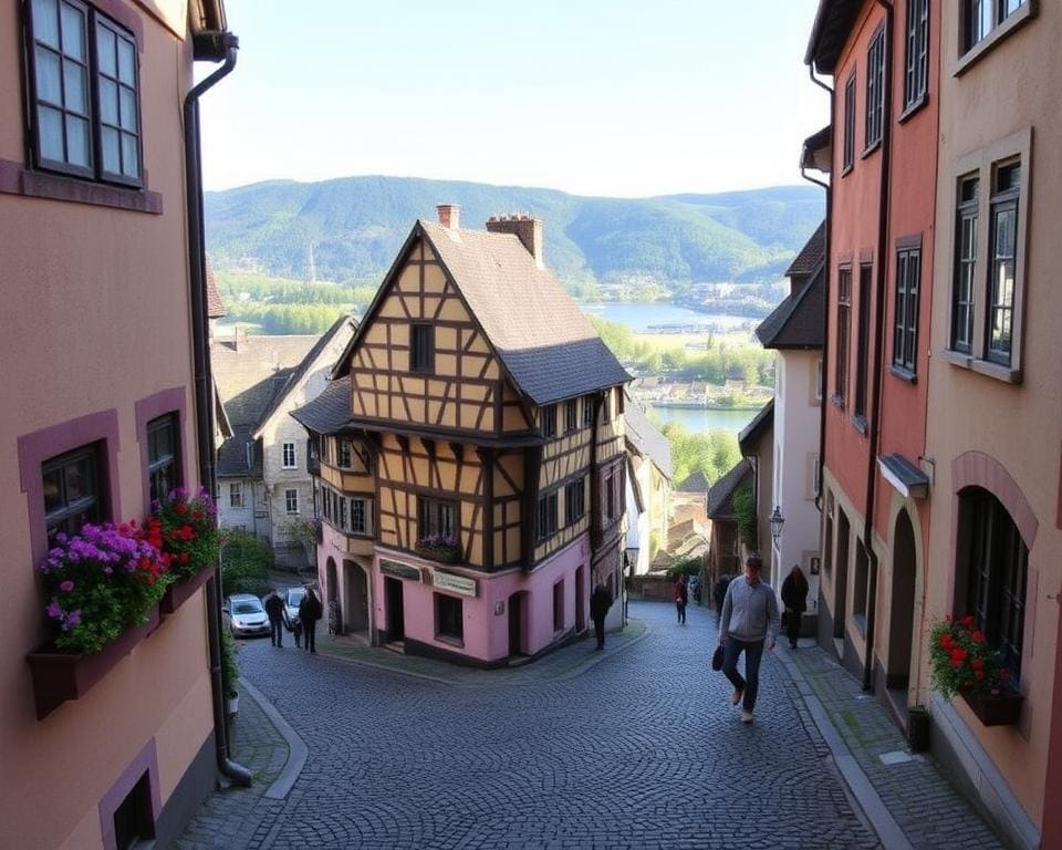 Historische Viertel in Heidelberg, Deutschland