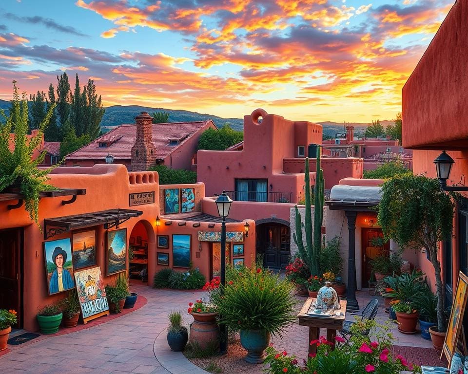 Kreative Viertel in Santa Fe, New Mexico