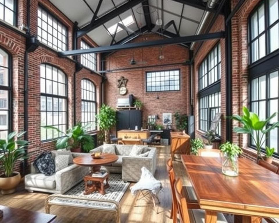 Loft-Wohnungen im industriellen Wohnstil