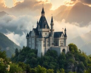 Märchenhafte Schlösser in Neuschwanstein, Deutschland