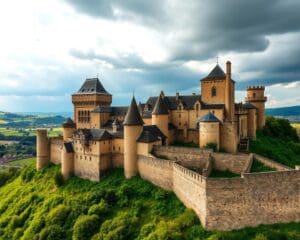 Mittelalterliche Burgen in Carcassonne, Frankreich