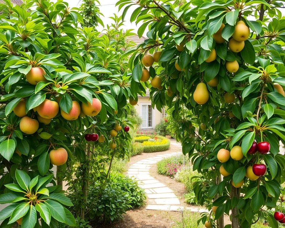 Obstbäume auf kleiner Fläche