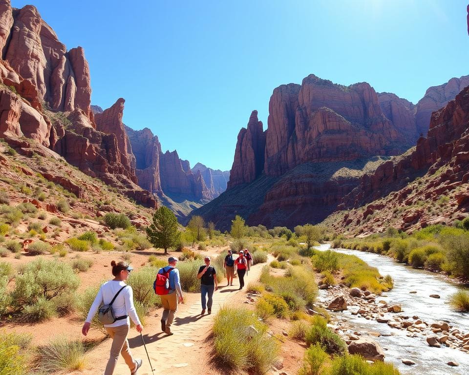 Outdoor-Aktivitäten im Zion Nationalpark, Utah