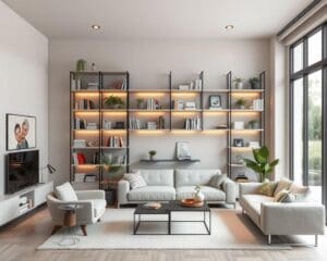 Regalsysteme für das Wohnzimmer: Platz schaffen und dekorieren
