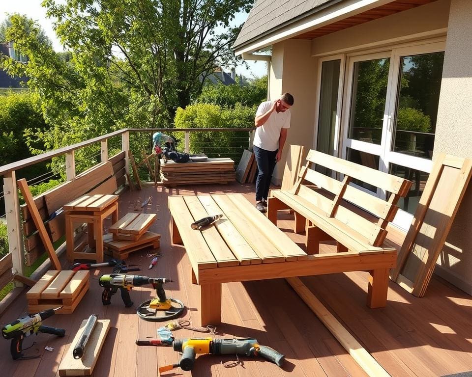 Schritt für Schritt Anleitung für Terrassensitzmöbel