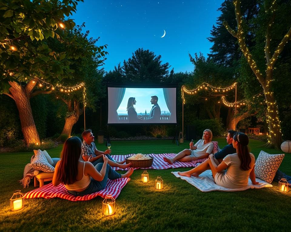 Sommerkino im Garten