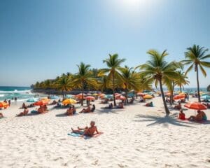 Strände und Sonne in Playa del Carmen, Mexiko