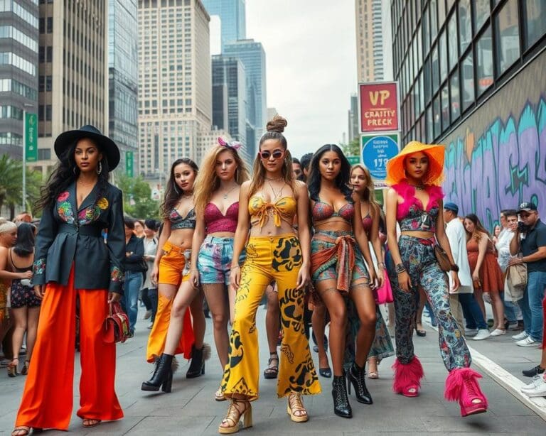 Street-Fashion-Shows in der City
