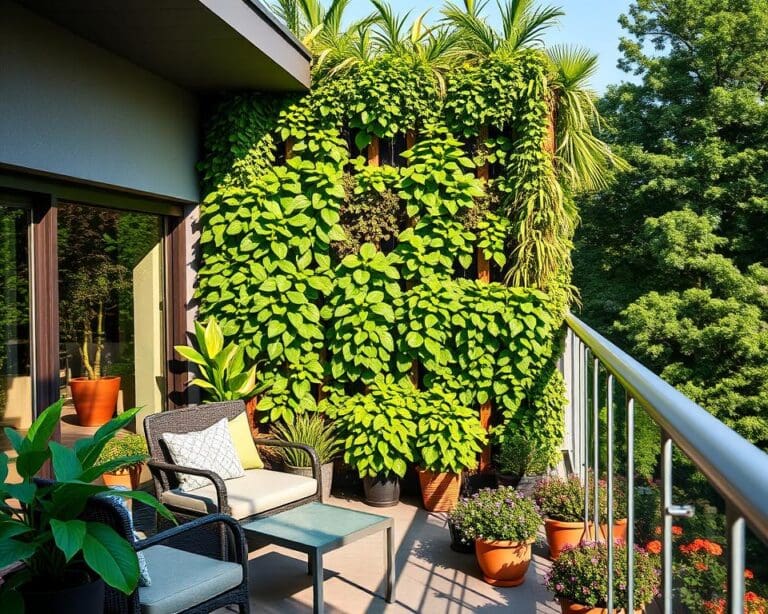 Vertikale Wandbegrünung: Grüne Akzente für Balkon und Terrasse