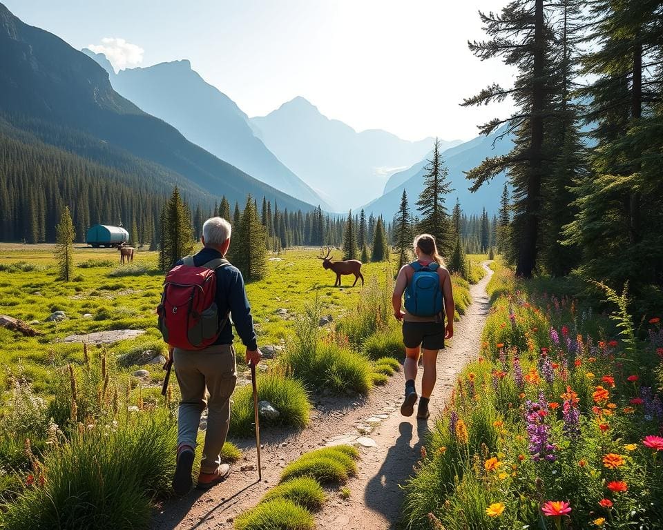 Wanderwege und Tierbeobachtung in Banff, Alberta