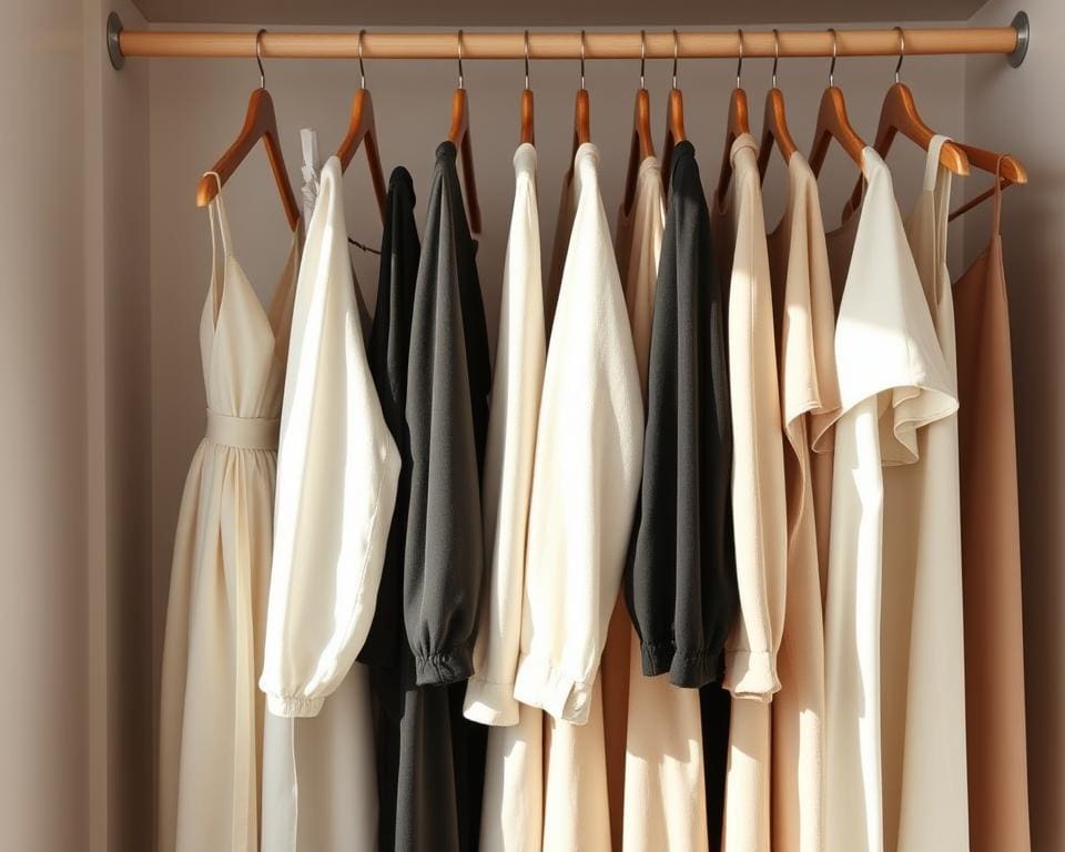 minimalistische Garderobe