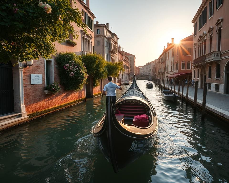 romantische Gondelfahrt in Venedig