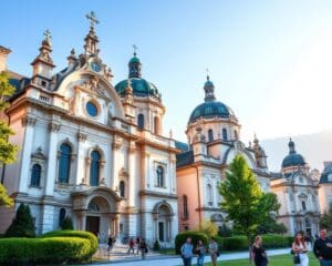 Barocke Kirchen in Salzburg, Österreich