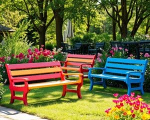 Gartenbänke von Fermob: Perfekt für den Außenbereich