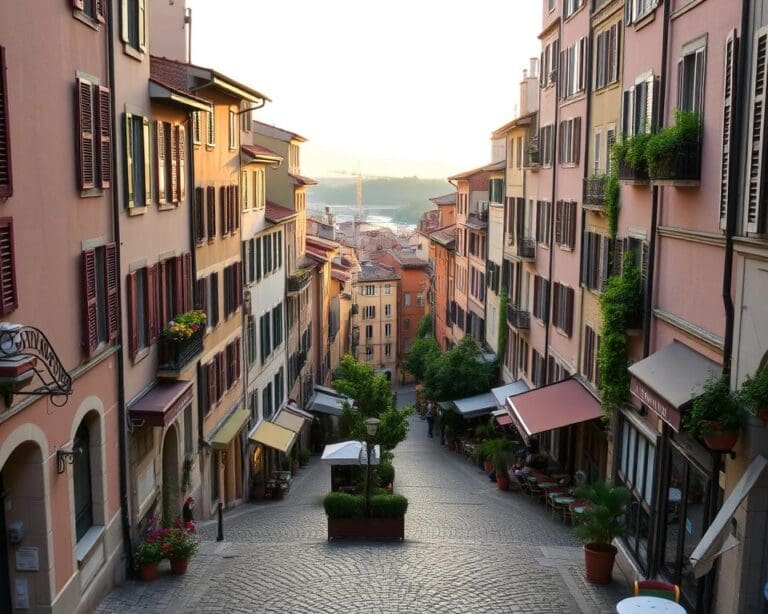 Historische Viertel in Lyon, Frankreich