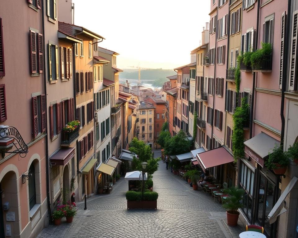 Historische Viertel in Lyon, Frankreich