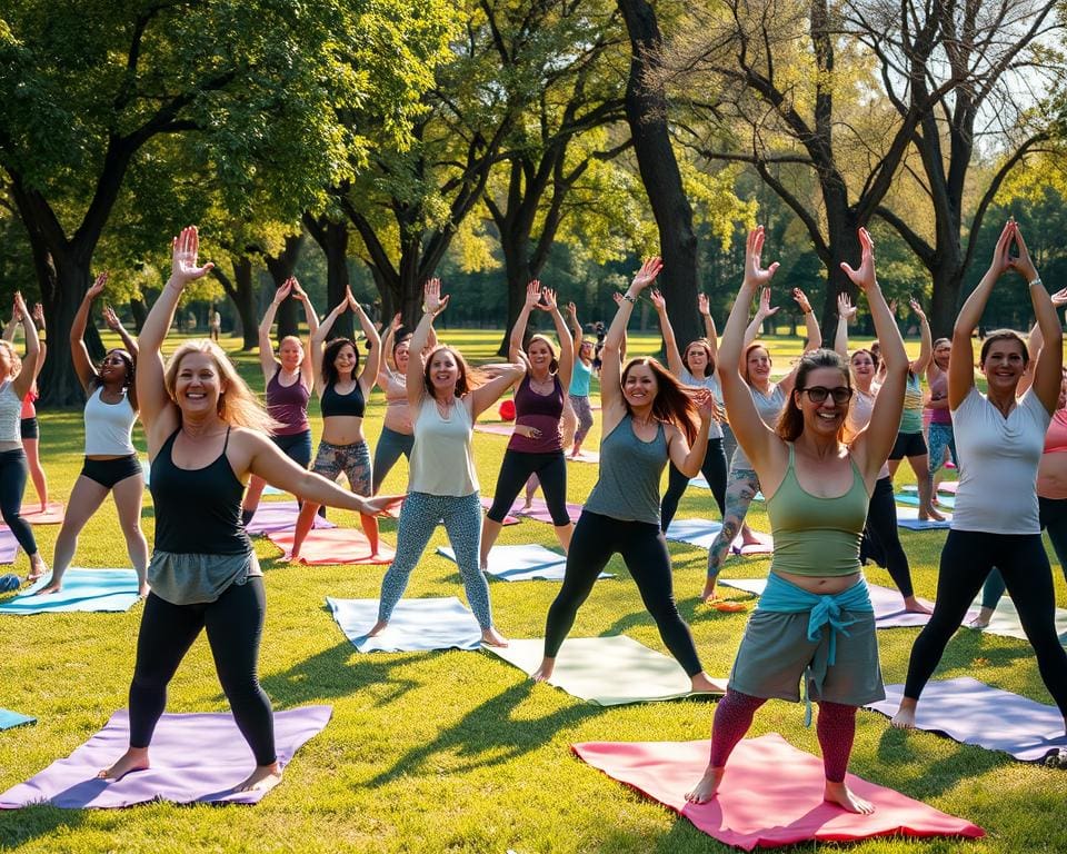 Gruppendynamik im Yoga Spaß