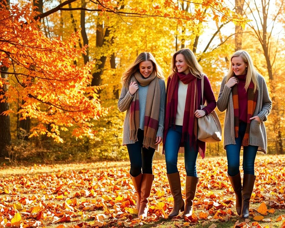 Herbstmode mit gemütlichen Styles