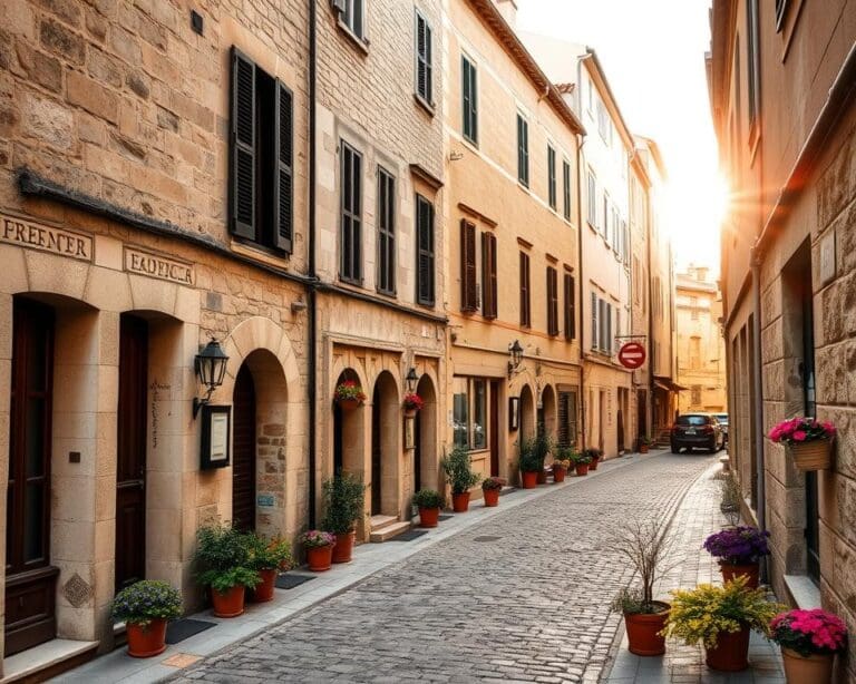 Historische Gassen in Avignon, Frankreich