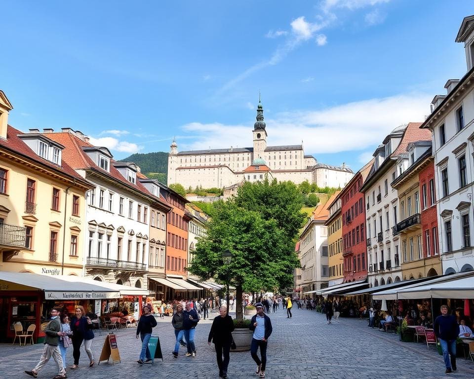 Historische Plätze in Salzburg, Österreich