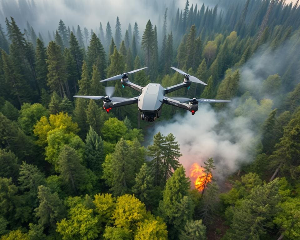 Können Drohnen die Überwachung von Waldbränden verbessern?