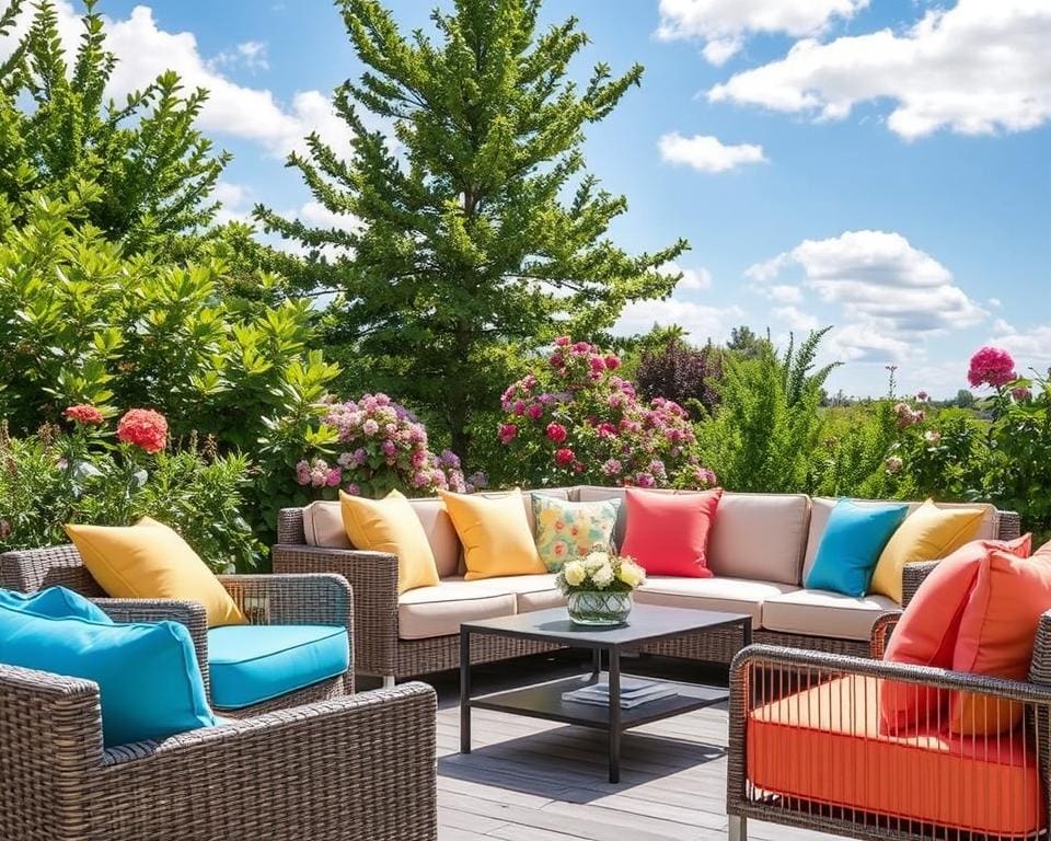 Materialien für Gartenmöbel
