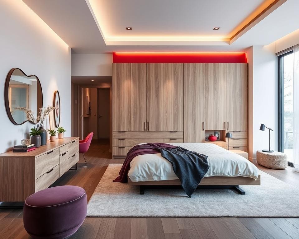 Schlafzimmer Design Farb- und Oberflächenwahl