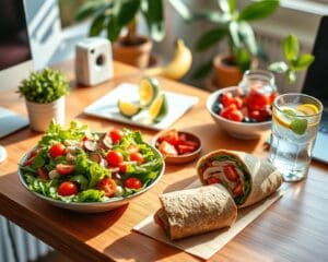 Tipps für gesunde Mittagessen im Homeoffice