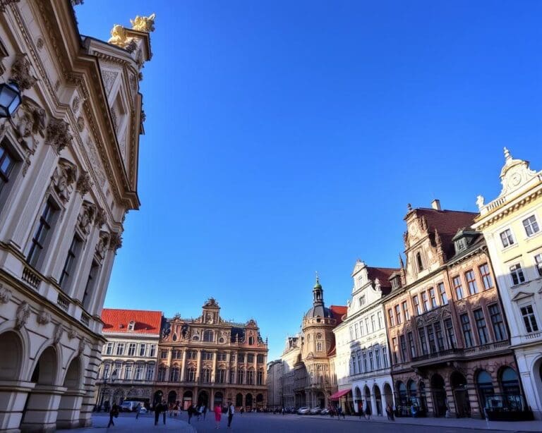 Barocke Fassaden in Dresden, Deutschland