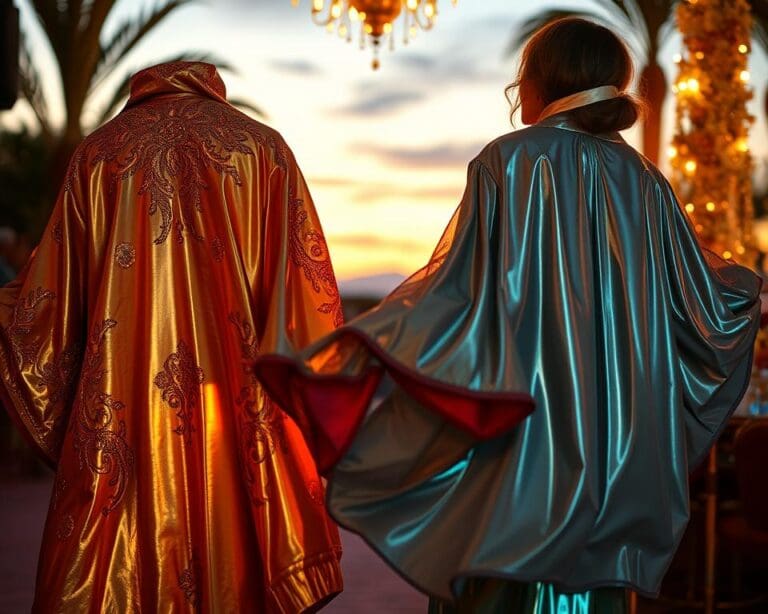 Capes mit Metallic-Glanz: Perfekt für glamouröse Abende
