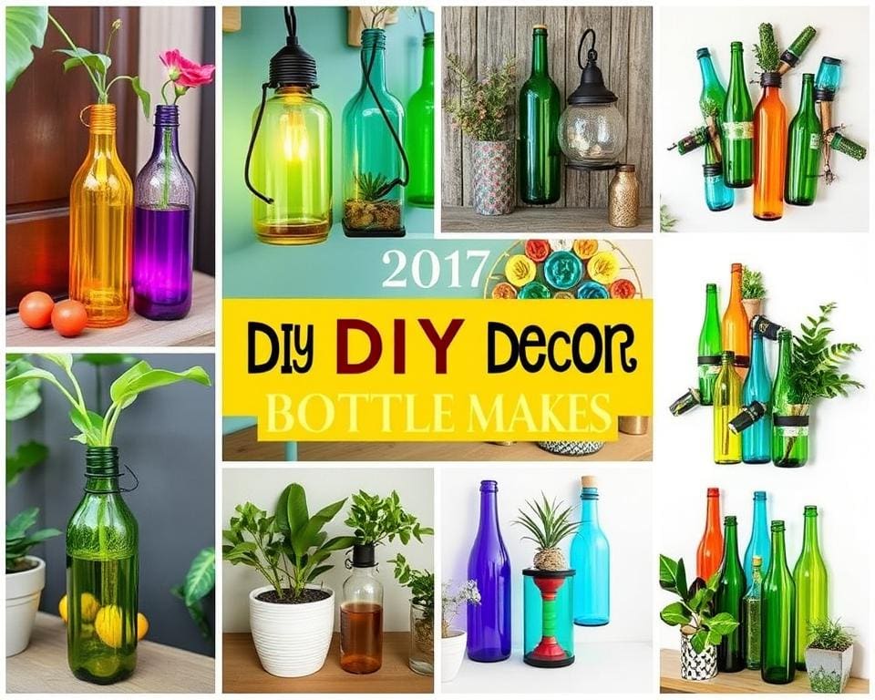 DIY-Deko aus recycelten Flaschen