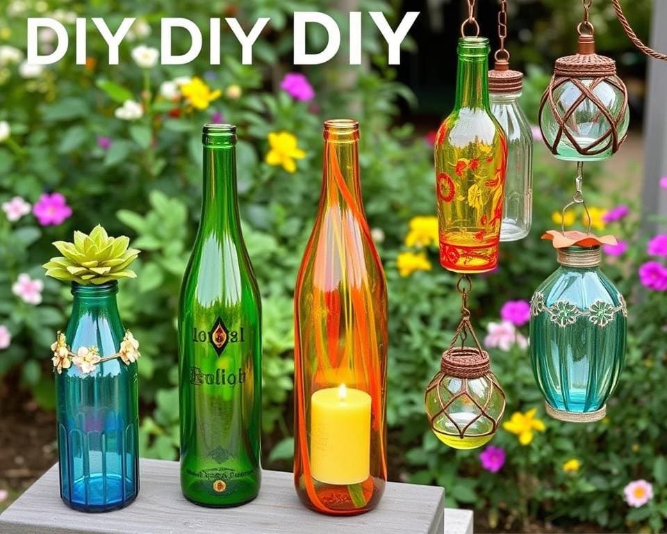 DIY-Deko aus recycelten Flaschen