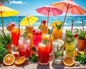 Die besten Drinks für heiße Sommertage