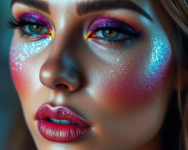 Glitzer-Make-up: So setzen Sie strahlende Akzente
