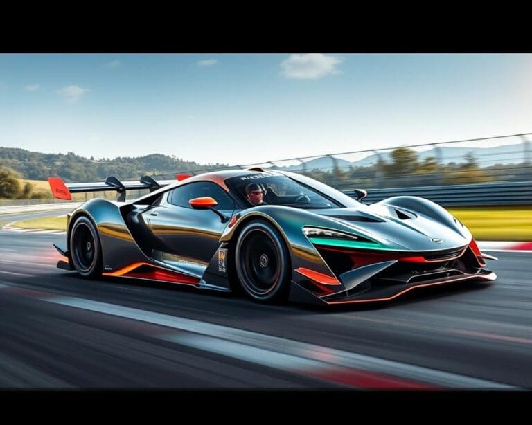 Hybridrennautos mit emissionsarmen Motoren