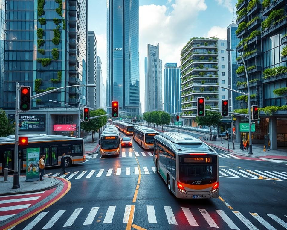 Intelligente Verkehrssteuerung für Stadtbusse